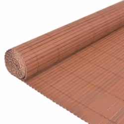 vidaXL Double-Sided Garden Fence Brown Porch Blind Windbreak Privacy Screen