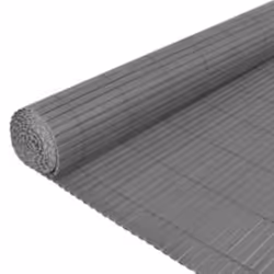vidaXL Double-Sided Garden Fence Grey Porch Blind Windbreak Privacy Screen