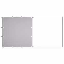 vidaXL Dog Kennel Silver Steel Puppy Enclosure Outdoor Dog Supplies Runs Cage - Additional view 3