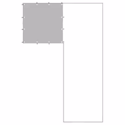 vidaXL Dog Kennel Silver Steel Puppy Enclosure Outdoor Dog Supplies Runs Cage - Additional view 3