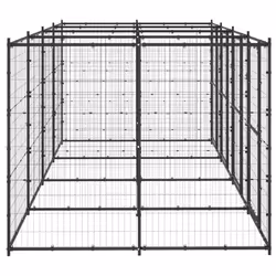 vidaXL Outdoor Dog Kennel Steel 9.68 m? Puppy Enclosure Patio Dog House Cage