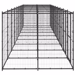 vidaXL Outdoor Dog Kennel Steel 21.78 m? Puppy Enclosure Patio Dog House Cage
