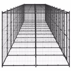 vidaXL Outdoor Dog Kennel Steel 29.04 m? Puppy Enclosure Patio Dog House Cage