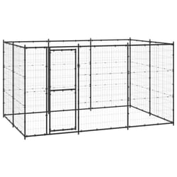 vidaXL Outdoor Dog Kennel Steel 7.26 m? Puppy Enclosure Patio Dog House Cage