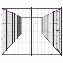 vidaXL Outdoor Dog Kennel Steel 26.62 m? Puppy Enclosure Patio Dog House Cage
