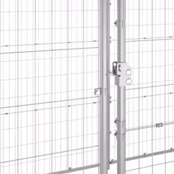 vidaXL Outdoor Dog Kennel Galvanised Steel with Roof 7.26 m? Patio Dog Cage - Additional view 4