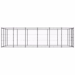 vidaXL Outdoor Dog Kennel Steel 21.78 m? Patio Puppy Enclosure Dog House Cage