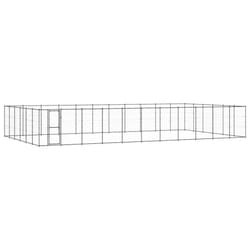 vidaXL Outdoor Dog Kennel Steel 79.86 m? Patio Puppy Enclosure Dog House Cage