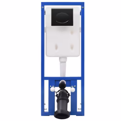 vidaXL Wall-Hung Toilet with Concealed High Cistern Ceramic Bathroom Toilets