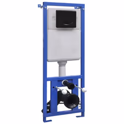 vidaXL Wall-Hung Toilet with Concealed High Cistern Ceramic Bathroom Toilets - Additional view 4