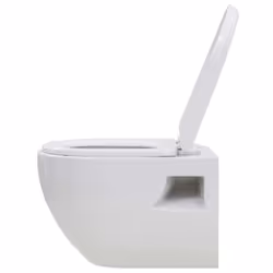 vidaXL Wall-Hung Toilet with Concealed High Cistern Ceramic Bathroom Toilets - Additional view 8