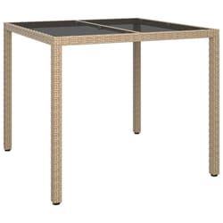 VidaXL 316703 outdoor table Black, Beige