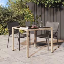 VidaXL 316703 outdoor table Black, Beige