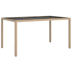 VidaXL 316710 outdoor table Black, Beige