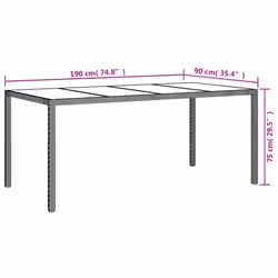 VidaXL 316711 outdoor table Brown - Additional view 6