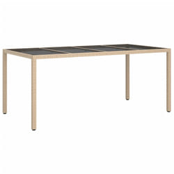 VidaXL 316717 outdoor table Black, Beige