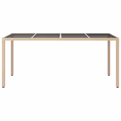VidaXL 316717 outdoor table Black, Beige