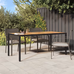 VidaXL 316722 outdoor table Black - Additional view 2
