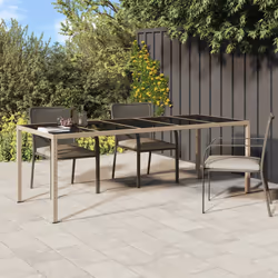 VidaXL 316728 outdoor table Black, Beige