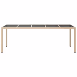 VidaXL 316728 outdoor table Black, Beige