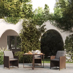 VidaXL 316788 outdoor table Black, Brown