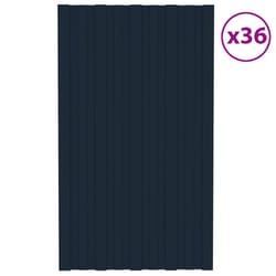 vidaXL 36x Roof Panels Galvanised Steel Anthracite Garage Shed Roof Panel
