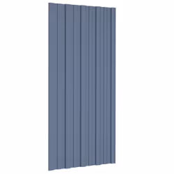 vidaXL 36x Roof Panels Galvanised Steel Grey Profile Sheet Shed Roof Panel