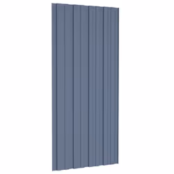 vidaXL 36x Roof Panels Galvanised Steel Grey Profile Sheet Shed Roof Panel