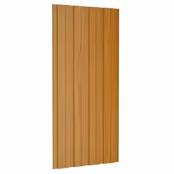 vidaXL 12x Roof Panels Galvanised Steel Light Wood Garage Shed Roof Panel