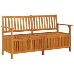 VidaXL 316743 outdoor bench Acacia wood, Fabric, Polyester