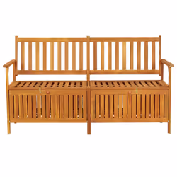 VidaXL 316743 outdoor bench Acacia wood, Fabric, Polyester