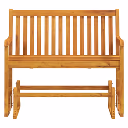 vidaXL Solid Acacia Wood Garden Swing Bench 110 cm Outdoor Patio Glider Bench - Additional view 2