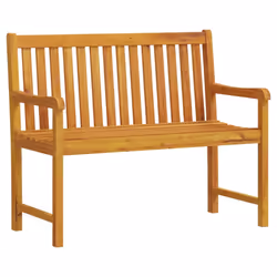 vidaXL Garden Bench Outdoor Dining Bench Wooden Bench Seat Solid Acacia Wood - 110 x 55.5 x 90 cm