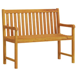 vidaXL Garden Bench Outdoor Dining Bench Wooden Bench Seat Solid Acacia Wood - 110 x 55.5 x 90 cm