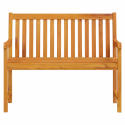 vidaXL Garden Bench Outdoor Dining Bench Wooden Bench Seat Solid Acacia Wood - 110 x 55.5 x 90 cm
