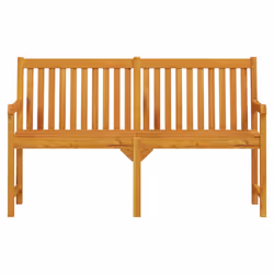 vidaXL Garden Bench Outdoor Dining Bench Wooden Bench Seat Solid Acacia Wood - 150 x 55.5 x 90 cm