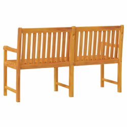 vidaXL Garden Bench Outdoor Dining Bench Wooden Bench Seat Solid Acacia Wood - 150 x 55.5 x 90 cm - Additional view 4