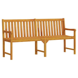 vidaXL Garden Bench Outdoor Dining Bench Wooden Bench Seat Solid Acacia Wood - 180 x 55.5 x 90 cm