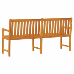 vidaXL Garden Bench Outdoor Dining Bench Wooden Bench Seat Solid Acacia Wood - 180 x 55.5 x 90 cm - Additional view 4