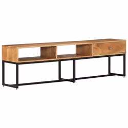 vidaXL Solid Wood Acacia TV Cabinet Home Indoor Bedroom Sideboard TV Stand