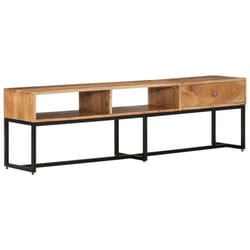 vidaXL Solid Wood Acacia TV Cabinet Home Indoor Bedroom Sideboard TV Stand