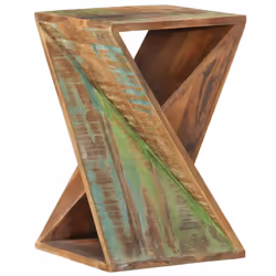 vidaXL Side Table Solid Wood Reclaimed Nightstand Accent Coffee Couch Table - Additional view 9