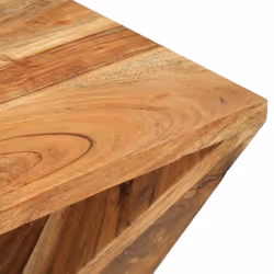 vidaXL Solid Wood Acacia Side Table Nightstand Accent Coffee Couch End Table - Additional view 4