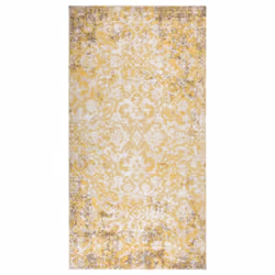 vidaXL Outdoor Rug Flatweave 80x150 cm Yellow Patio Terrace Carpet Blanket