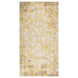 vidaXL Outdoor Rug Flatweave 80x150 cm Yellow Patio Terrace Carpet Blanket