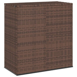 vidaXL Garden Cushion Box PE Rattan Patio Storage Box Multi Colours/Sizes - brown, 100 x 49 x 103.5 cm