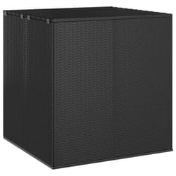 vidaXL Garden Cushion Box PE Rattan Patio Storage Box Multi Colours/Sizes - black, 100 x 97.5 x 104 cm