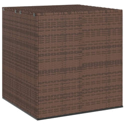 vidaXL Garden Cushion Box PE Rattan Patio Storage Box Multi Colours/Sizes - brown, 100 x 97.5 x 104 cm