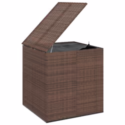 vidaXL Garden Cushion Box PE Rattan Patio Storage Box Multi Colours/Sizes - brown, 100 x 97.5 x 104 cm
