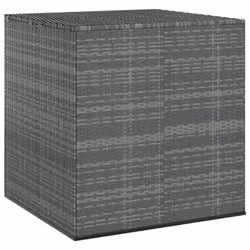 vidaXL Garden Cushion Box PE Rattan Patio Storage Box Multi Colours/Sizes - grey, 100 x 97.5 x 104 cm